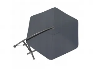 JAKS Záhradný slnečník šedý LED