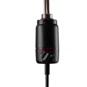 HOPA - Vykurovacia tyč PATRONA s termostatom - Farba vykurovacej tyče - Čierna matná, Výkon vykurovacej tyče - 300 W RADPST320