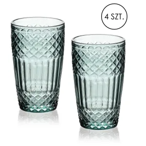 Mondex Súprava 4 ks pohárov ELLA 370 ml zelená