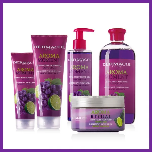 Dermacol Aroma Moment Grape & Lime antistresové tekuté mydlo 250 ml