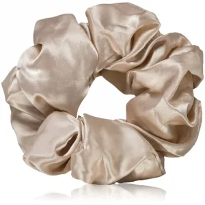 BrushArt Hair Large satin scrunchie set gumičky do vlasov Cream & Black
