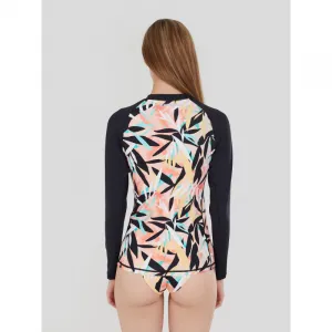 Dámske tričko na kúpanie FUNDANGO Joyce Long Sleeve Rashguard-519-jungle