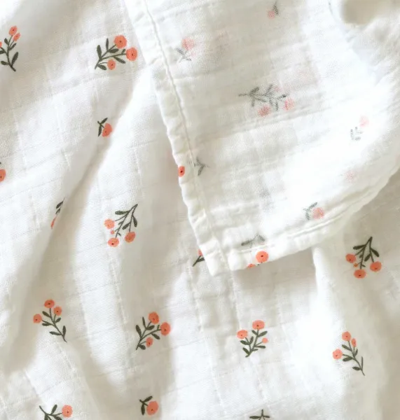 A Little Lovely Company - Mušelínové plienky, little flowers - 2 ks