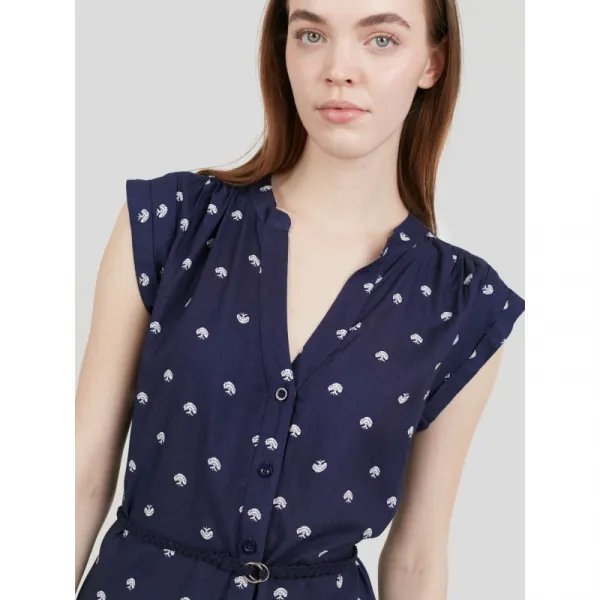 Dámske šaty FUNDANGO Mona Dress-498-blue pattern