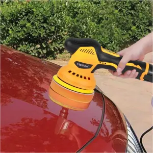 OneVan / MELLWIN 125 mm akumulátorová leštička na auto 12V, 8 rýchlostí, digitálny displej, elektrická leštička 125mm
