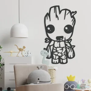 Drevený obraz - Baby Groot