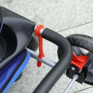 PawHut Kočárek pro psy do 10 kg a 35 cm s pláštěnkou, modrý