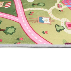 DetskýkoberecFLANNEL-ružováautodráhaŠírka:200cm|Dĺžka:300cm69253_125198