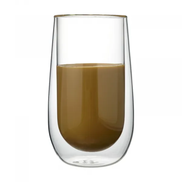Allesken Sada 2 ks skleněných hrnků PETER EASY 400 ml čirá