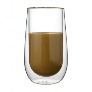 Allesken Sada 2 ks skleněných hrnků PETER EASY 400 ml čirá