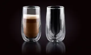Allesken Sada 2 ks skleněných hrnků PETER EASY 400 ml čirá