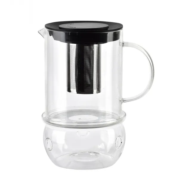 Allesken Sklenená čajová kanvica PETER 1,1 l číra