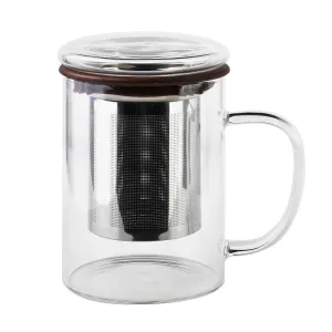 Mondex Skleněná čajová konvice PETER 400 ml čirá