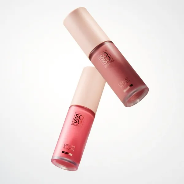 SOSU Cosmetics Liquid Blush Satin tekutá lícenka odtieň Pink Pop 9 ml