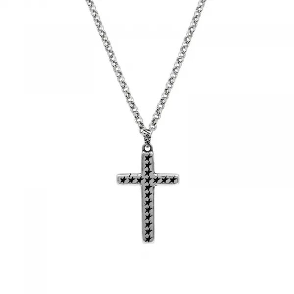 TwoJeys Single Cross Necklace "SIlver" (104901001)