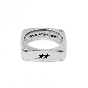 TwoJeys Single Geometry Ring "Silver" (300426001)