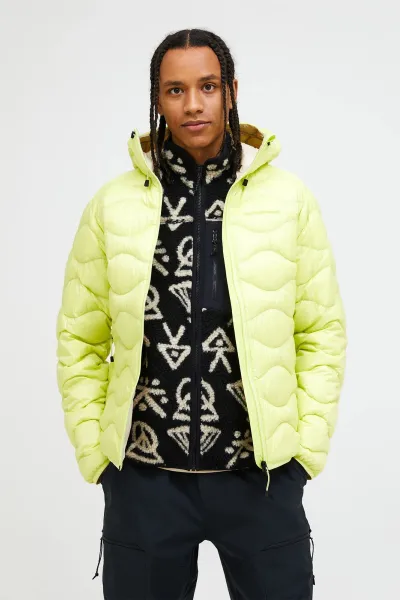 Bunda Peak Performance M Helium Down Hood Jacket Sunny Adventure/Sand Fog/