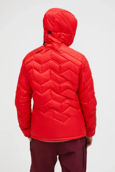 Bunda Peak Performance W Elevate Liner Hood Brilliant Red/Black/