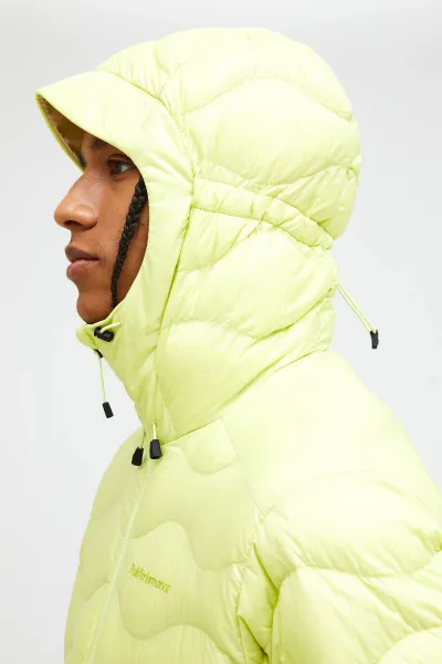 Bunda Peak Performance M Helium Down Hood Jacket Sunny Adventure/Sand Fog/