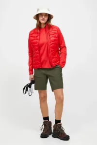 Bunda Peak Performance W Helium Down Hybrid Jack Brilliant Red/Black/