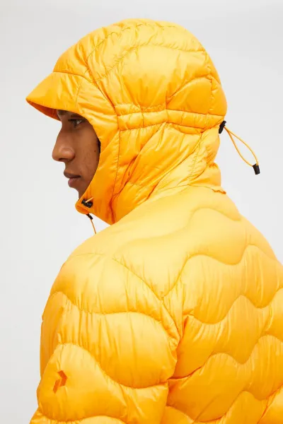 Bunda Peak Performance M Helium Down Hood Jacket Blazing Orange