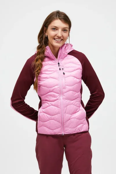 Bunda Peak Performance W Helium Down Hybrid Hood Morning Dew