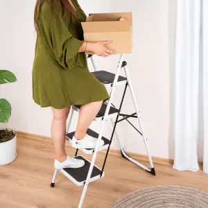 4Home Skladacie oceľové schodíky Steps, 4 stupne, 4 stupne