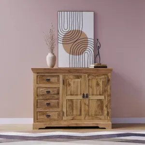 indickynabytok.sk - Komoda Guru 120x90x45 z mangového dreva