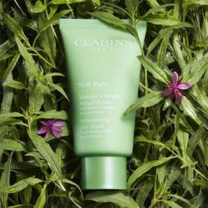 Clarins SOS Pure Rebalancing Clay Mask ílová maska pre zmiešanú až mastnú pokožku 75 ml