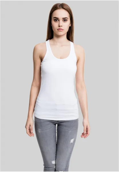 Women's jersey tank top white