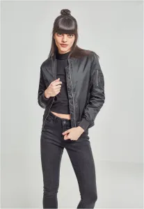 Dámska základná bomber bunda čierna