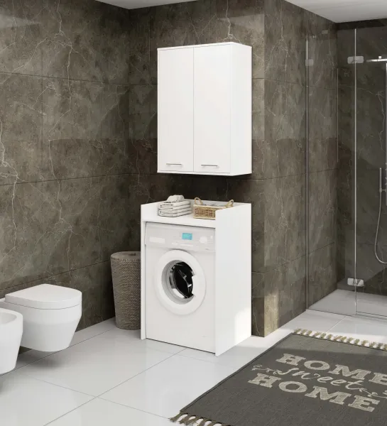 Ak furniture Závěsná koupelnová skříňka Fin W64 64 cm bílá