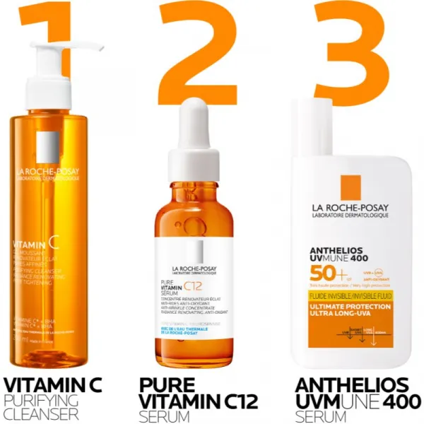 La Roche-Posay Pure Vitamin C čiastiaci penivý gél pre rozjasnenie pleti 200 ml