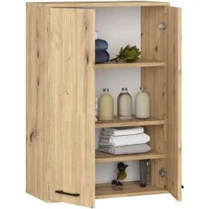 Ak furniture Závěsná koupelnová skříňka Fin W64 64 cm dub artisan