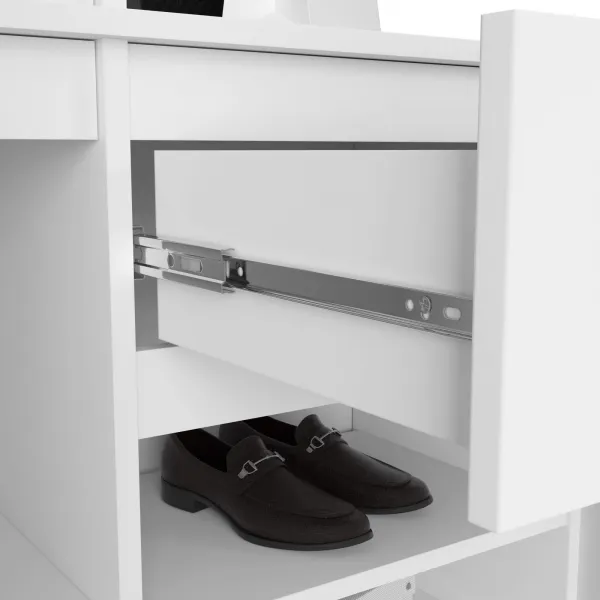 Ak furniture Předsíňová stěna Entro bílá