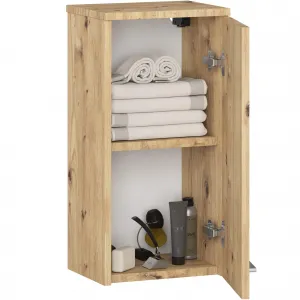 Ak furniture Závěsná koupelnová skříňka Fin 30 cm dub artisan