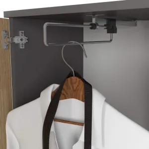 Ak furniture Předsíňová stěna Entro grafit/dub artisan