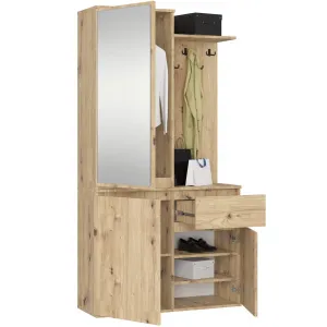 Ak furniture Předsíňová stěna Entro dub artisan