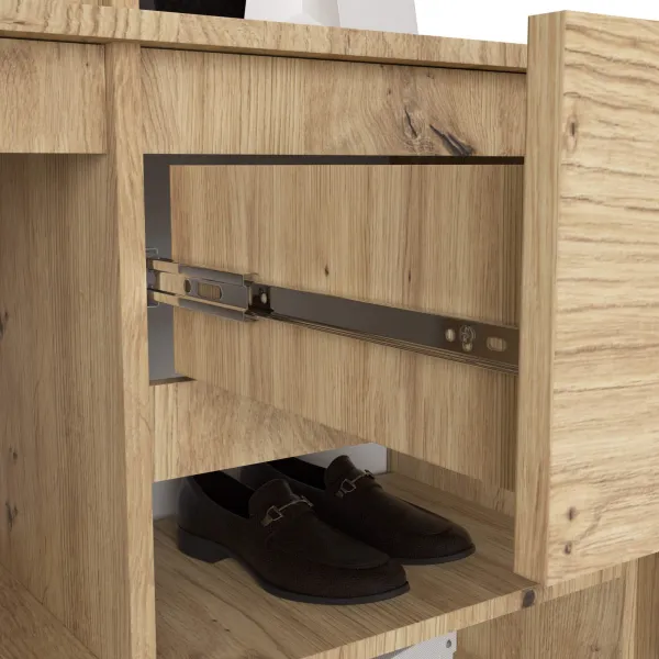Ak furniture Předsíňová stěna Entro dub artisan