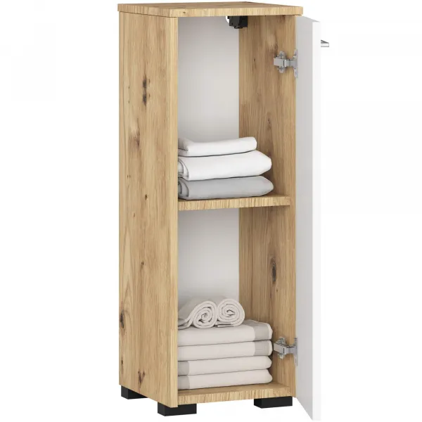 Ak furniture Koupelnová skříňka Fin S30 1D 30 cm dub artisan/bílá