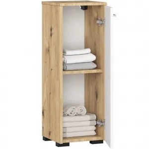 Ak furniture Koupelnová skříňka Fin S30 1D 30 cm dub artisan/bílá