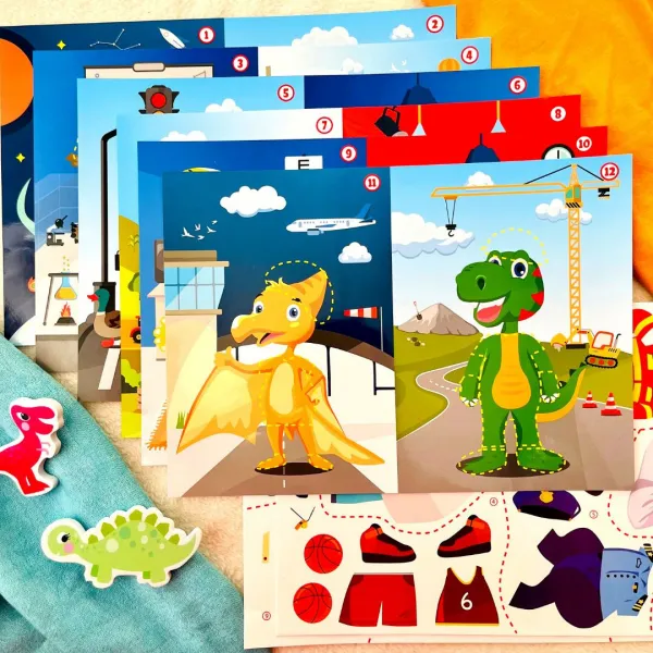 Taktik Obleč si dinosaurov! Sada s nálepkami