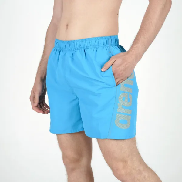 Pánske plavky ARENA FUNDAMENTALS LOGO BOXER R-TURQUOISE-PARROT