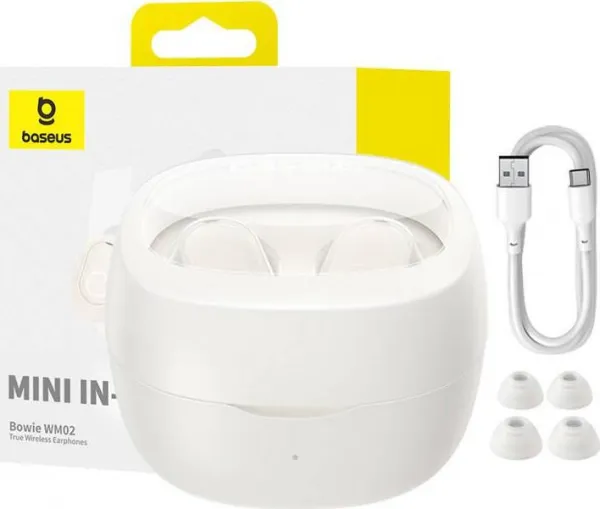 NoName Baseus Bluetooth sluchátka Bowie WM02 bílá