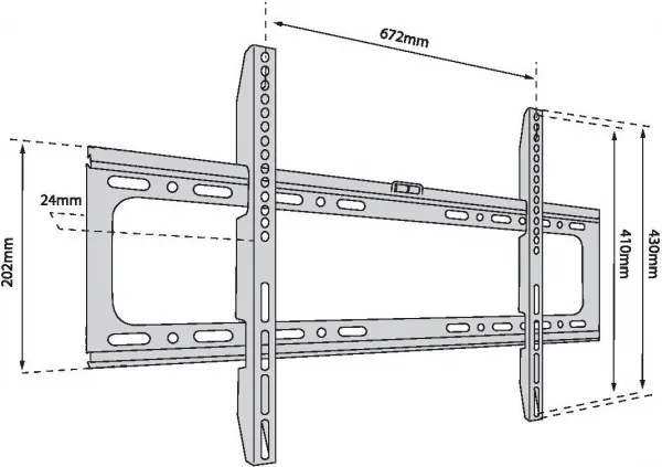 TB TOUCH TB TV wall mount TB-750 up to 65", 40kg max VESA 600x400