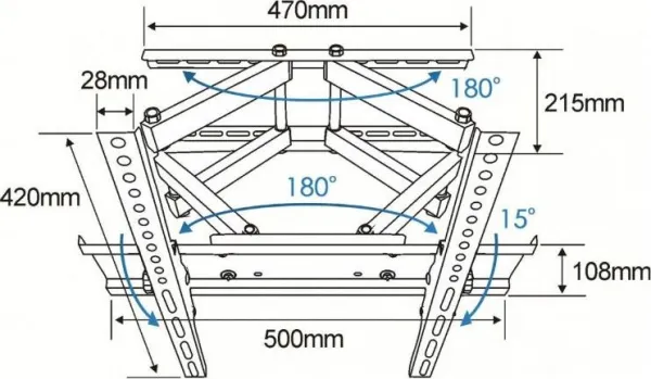 TB TOUCH TB TV wall mount TB-43P 26-55", 55kg VESA 400x400