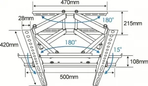 TB TOUCH TB TV wall mount TB-43P 26-55", 55kg VESA 400x400