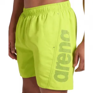 Pánske plavky ARENA FUNDAMENTALS LOGO BOXER R-ARTIC LIME-MANGROVE