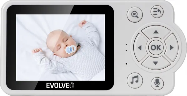 EVOLVEO Baby Monitor N3, LCD displej, IR přísvit, modrá