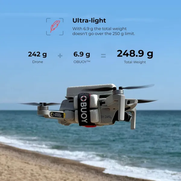 Záchranný plavák OBUOY pre DJI Mini 4K / Mini 2 / Mavic Mini – plávajúce príslušenstvo dronu KRE-OBUOY